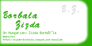 borbala zizda business card